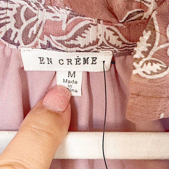 En Creme Button Front Detail Floral Mini Dress - Picture 8 of 13